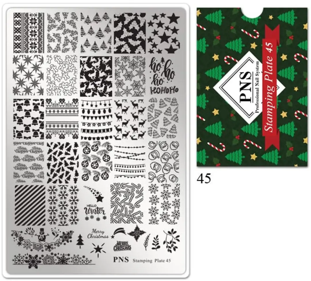 Korneliya PNS Stamping Plate 45 CHRISTMAS TIME