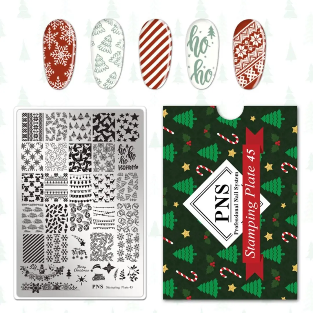 Korneliya PNS Stamping Plate 45 CHRISTMAS TIME - 1 Stuk