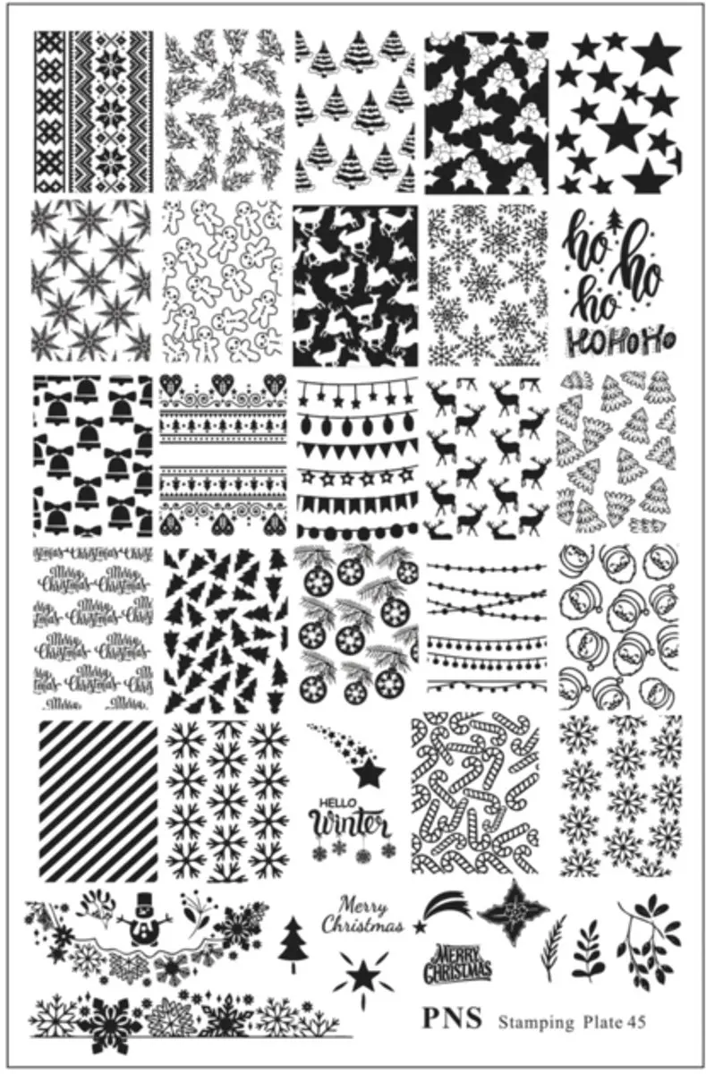 Korneliya PNS Stamping Plate 45 CHRISTMAS TIME - 1 Stuk
