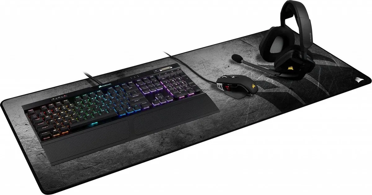 Corsair MM350 Pro Gaming Muismat 930x400mm - Grijs - afbeelding 6 van 6