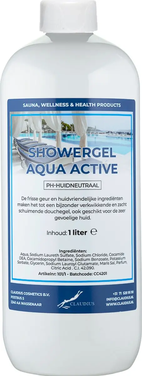 Splashbox Cosmetics Douchegel Aqua Active 1L