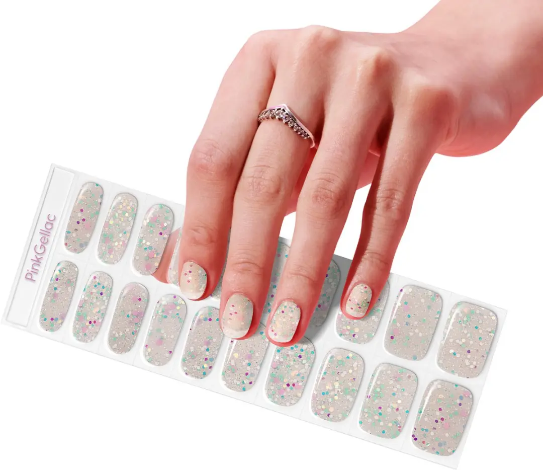 Pink Gellac UV Nagelstickers Confetti Crush 030