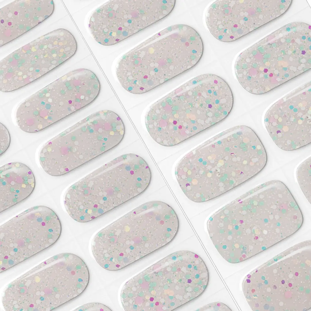 Pink Gellac UV Nagelstickers Confetti Crush 030 - 20 Stuks