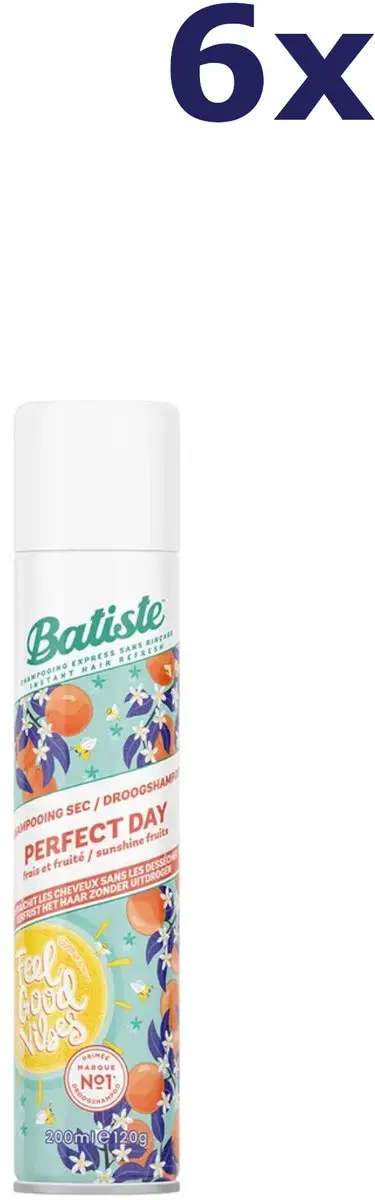 Batiste Droogshampoo Perfect Day 200ml - 6 Stuks