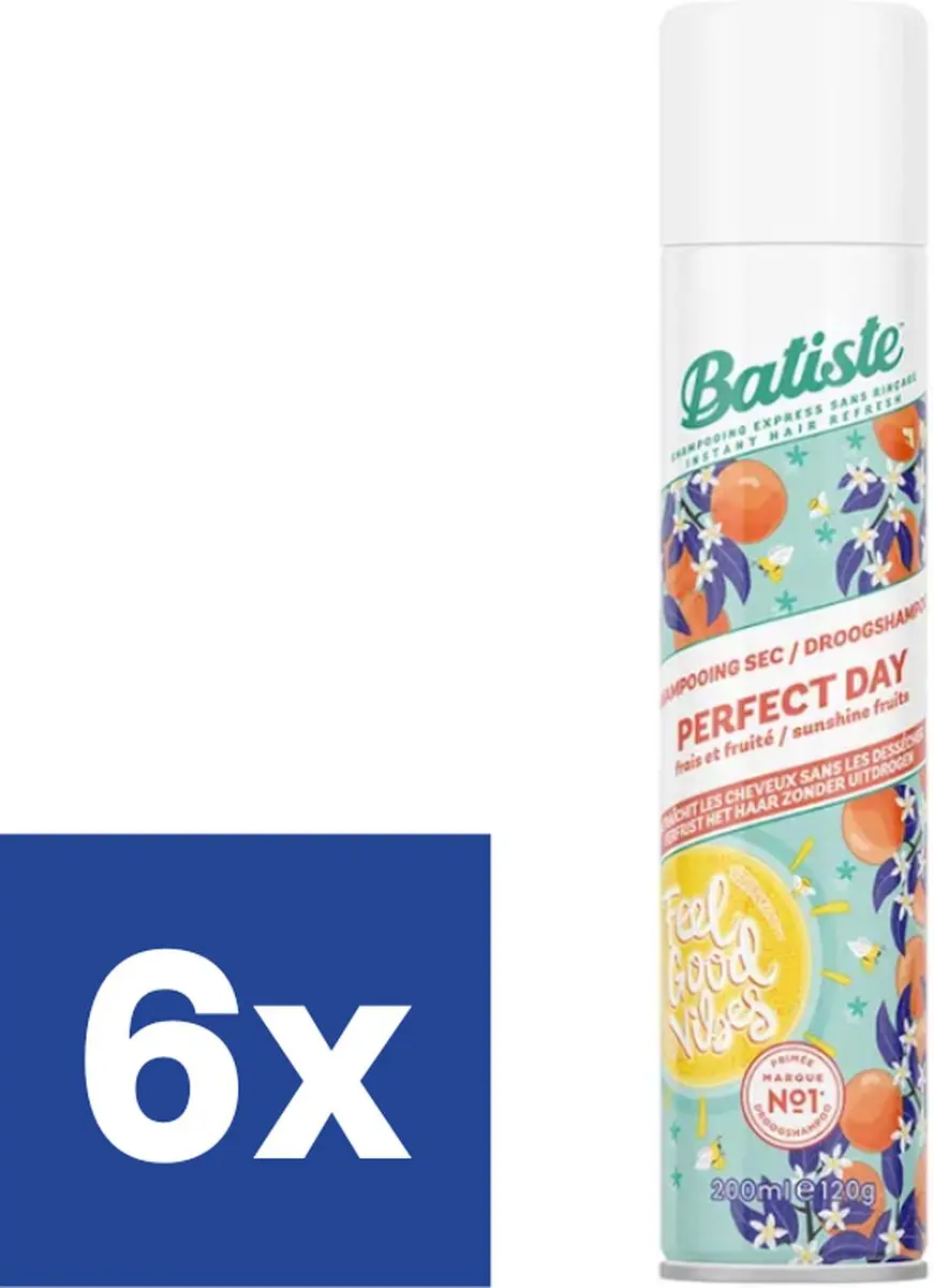 Batiste Droogshampoo Perfect Day 200ml - 6 Stuks