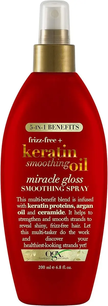 OGX Frizz-Free Keratin Smoothing Oil 200ml
