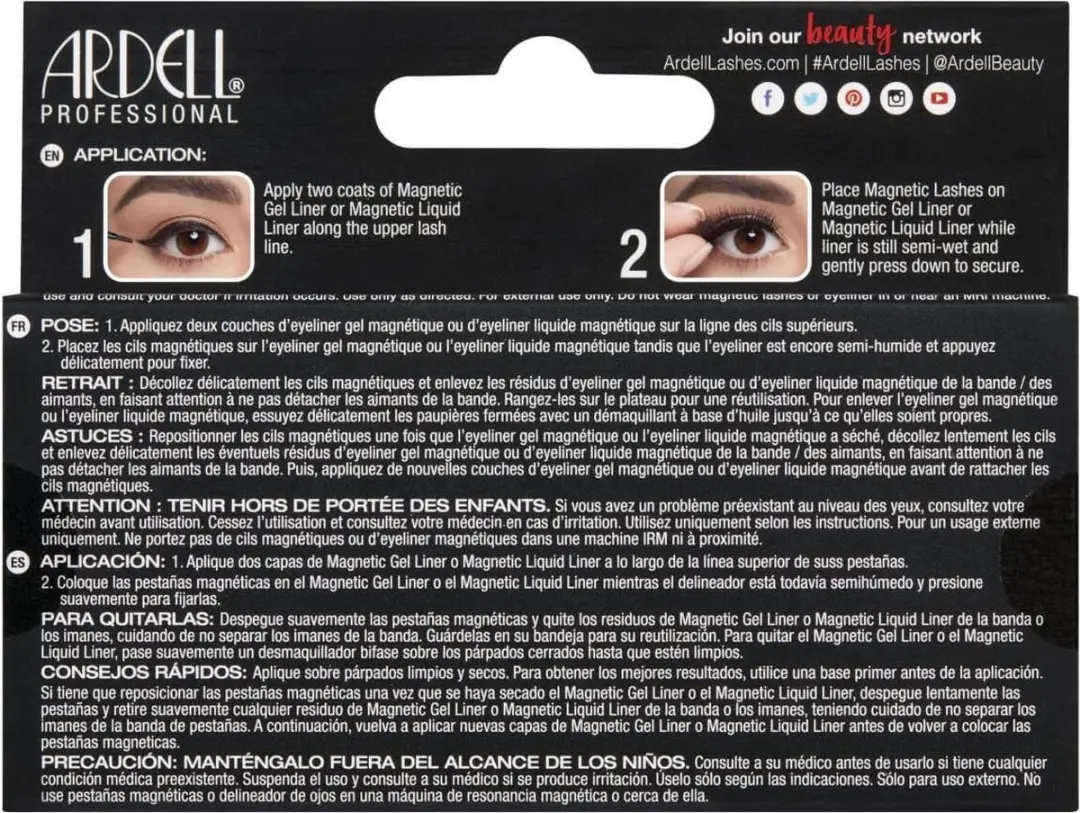 Ardell Magnetic Faux Mink 817 Wenkbrauwen - 2g - Zwart - afbeelding 6 van 6