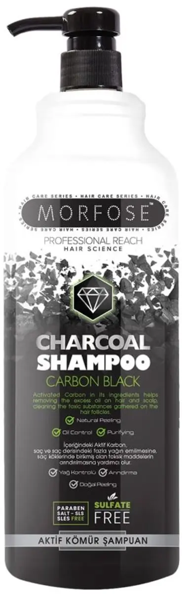 Morfose Charcoal Shampoo 1L