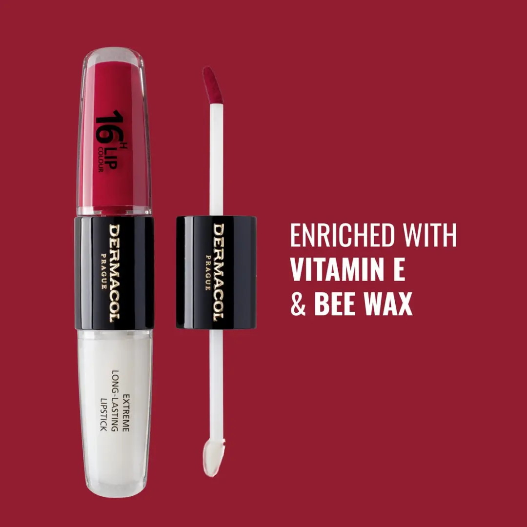 Dermacol 16-Uur Liptint Glossy Lipbalm - 8ml - Rood - afbeelding 2 van 6