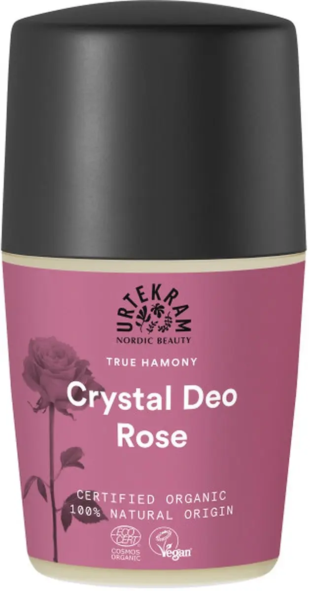 Urtekram Roll On Deo Crystal Rozen 50ml