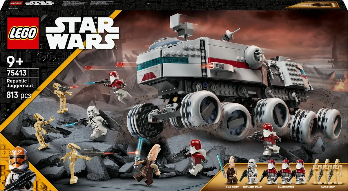 LEGO Star Wars The Clone Wars Republic Juggernaut 75413 - 8 Minifiguren