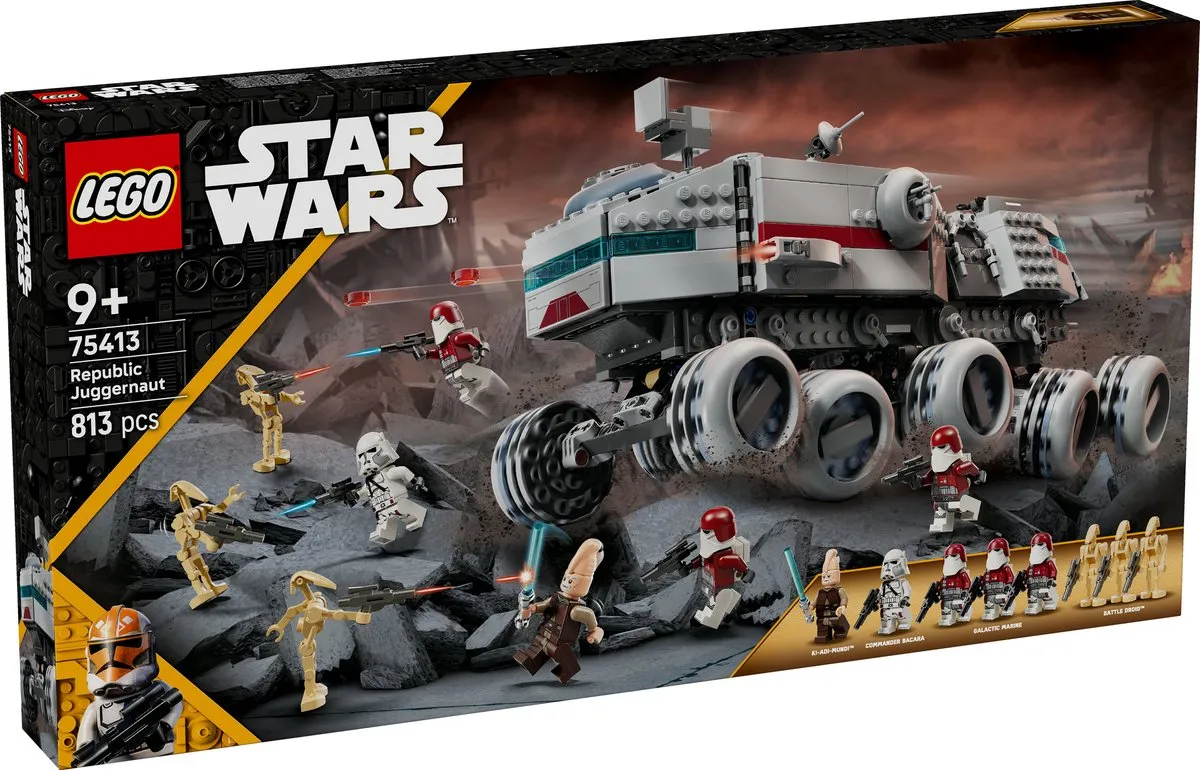 LEGO Star Wars The Clone Wars Republic Juggernaut 75413 - 8 Minifiguren