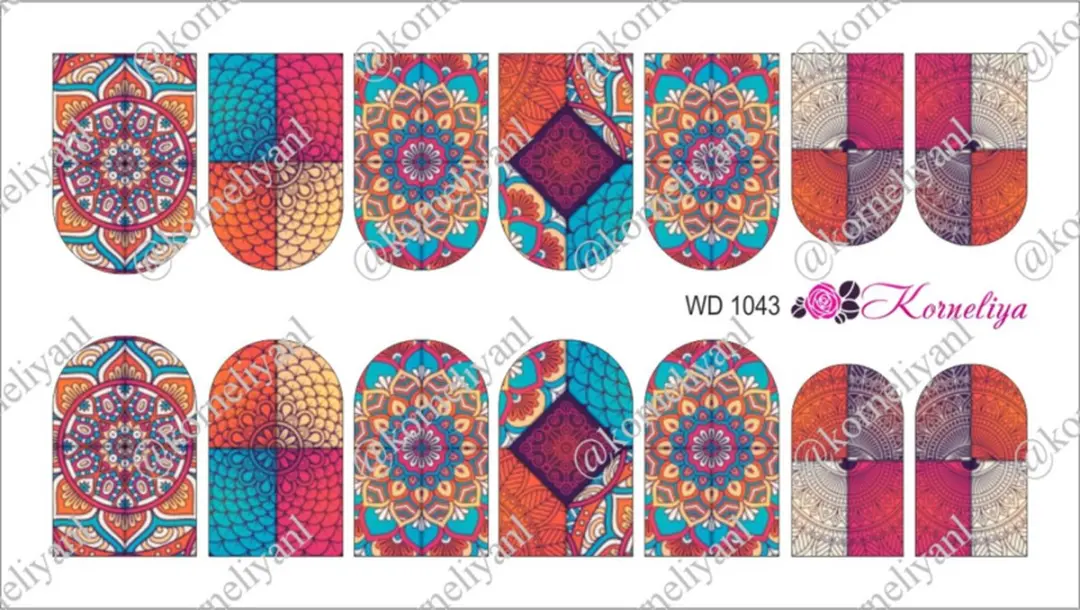 Korneliya Water Decal WD 1043 Nail Wrap