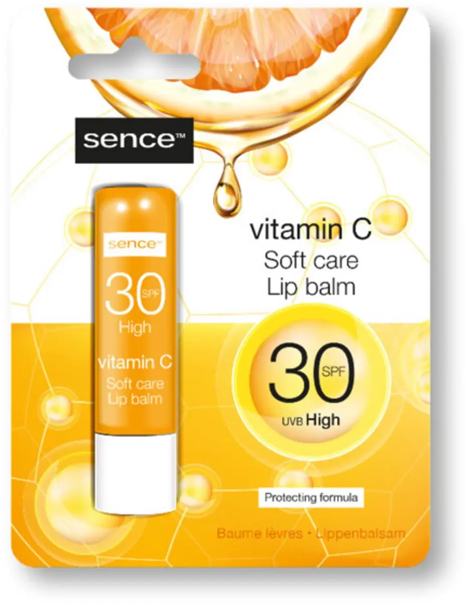 Sence Lippenbalsem Vitamine C SPF 30 - 4 Stuks