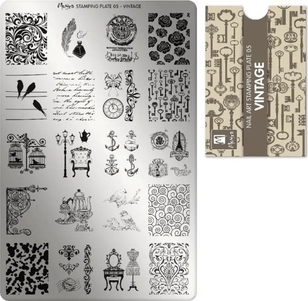 Moyra Stamping Plate 05 Vintage