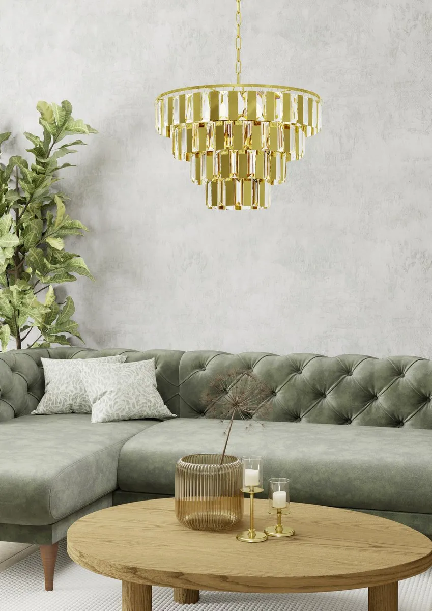 EGLO Erseka Hanglamp - E14 - 48.5 cm - Messing