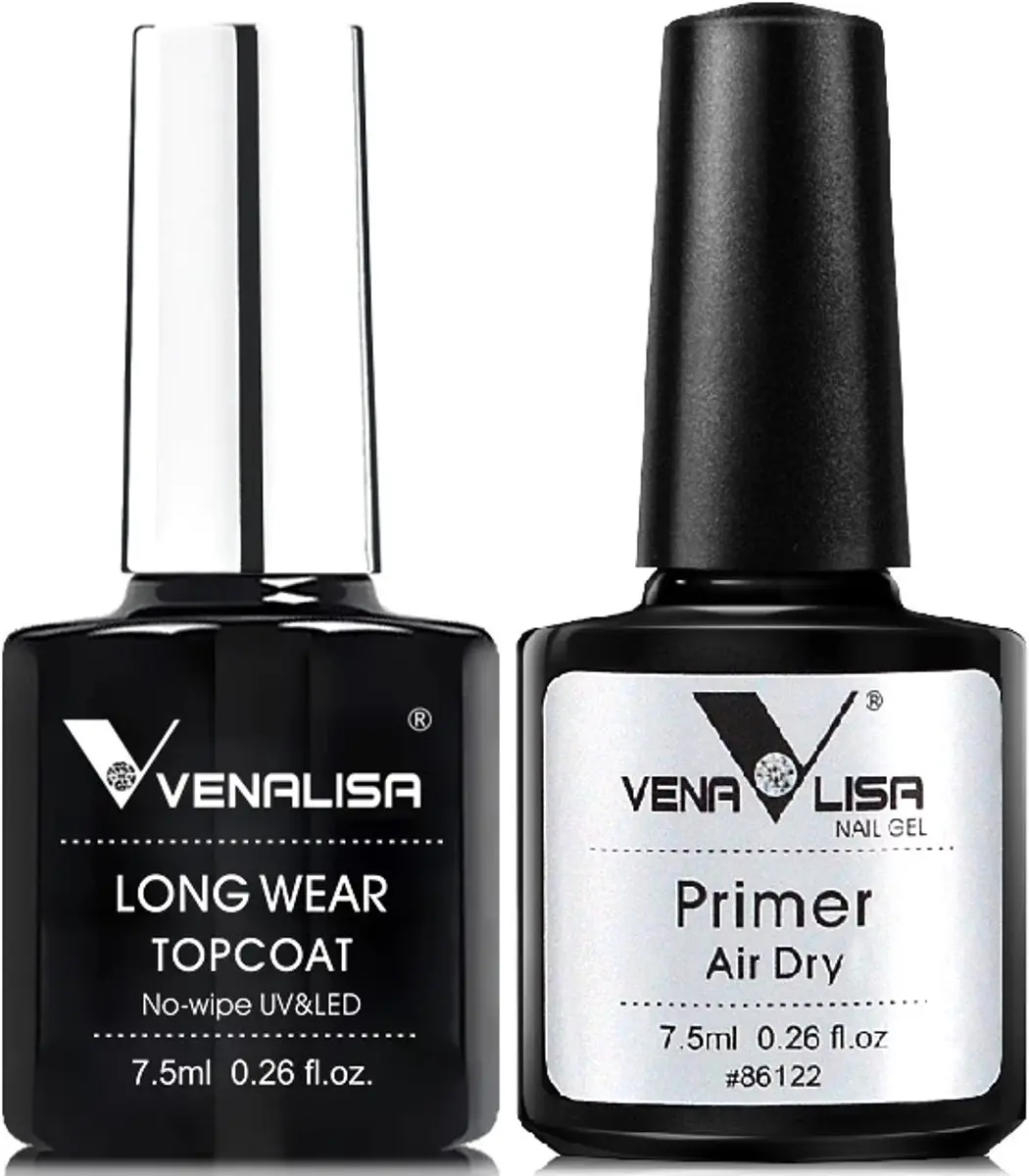 Venalisa Long Wear Top Coat & Primer Gellak Set 15ml