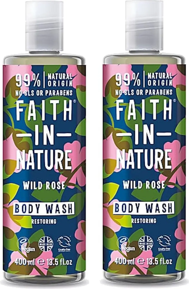 Faith In Nature Wild Rose Bad- en Douchegel 400ml