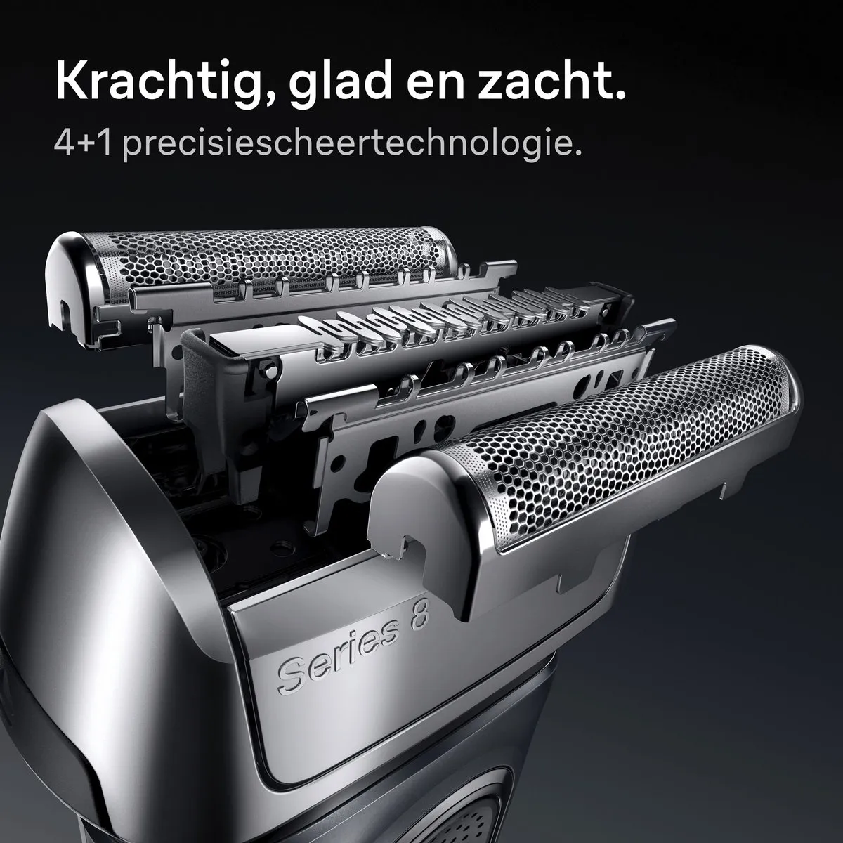 Braun Series 8 Originele Vervangingskop 83M - Zilver
