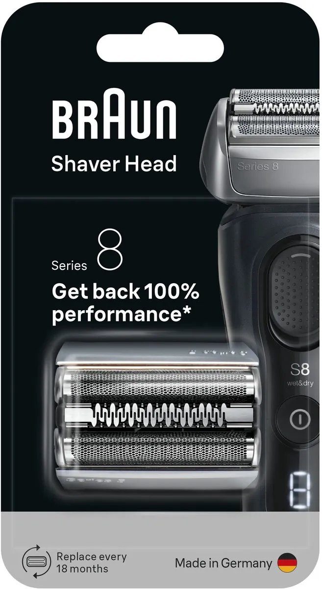 Braun Series 8 Originele Vervangingskop 83M - Zilver - afbeelding 6 van 6