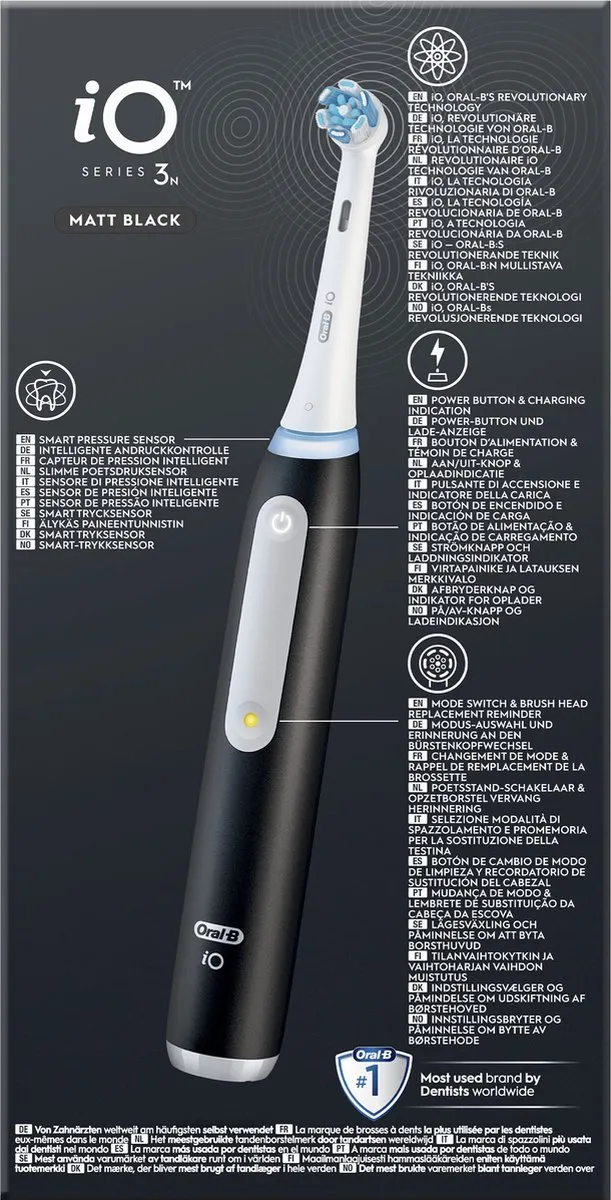Oral-B iO 3N Elektrische Tandenborstel - Zwart