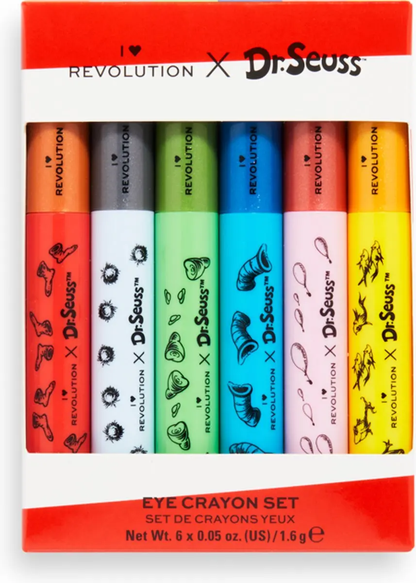 Makeup Revolution I Heart Revolution x Dr. Seuss Oogpotloden - 6 Stuks - Multi