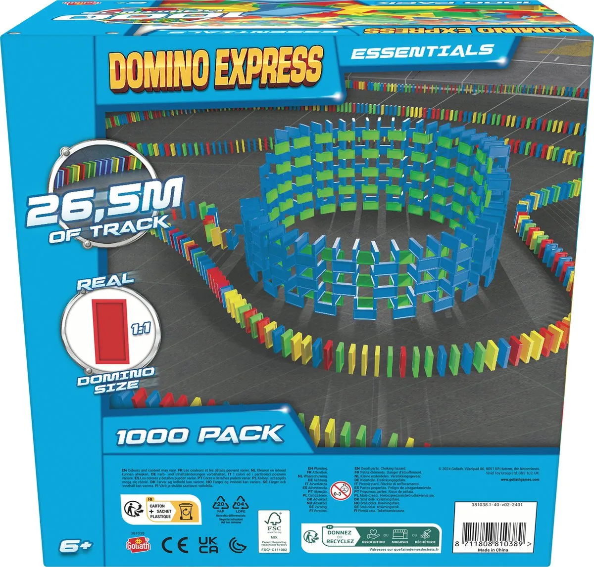 Goliath Domino Express - 1000 Stenen - Multicolor