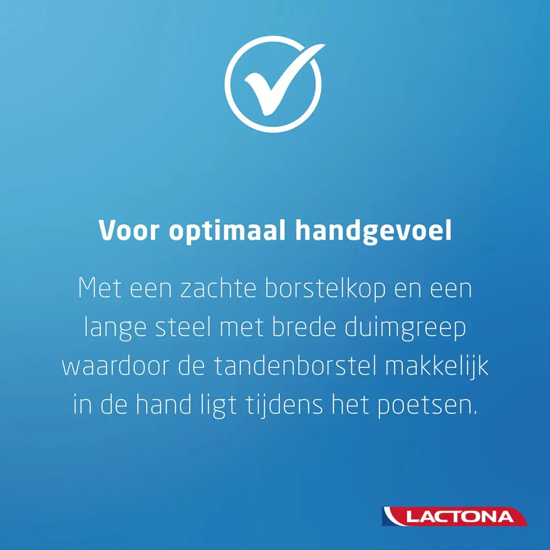 Lactona Nylon Soft Tandenborstel - Blauw - afbeelding 6 van 6