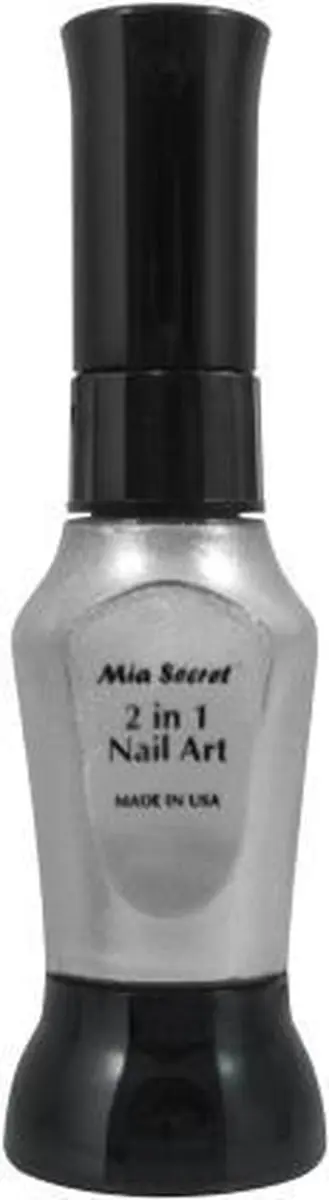 Mia Secret Nagellakpen Zilver 2-in-1 - 12ml