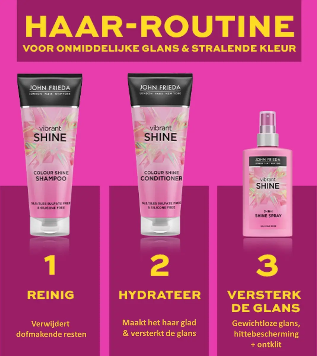 John Frieda Vibrant Shine Wax 150ml
