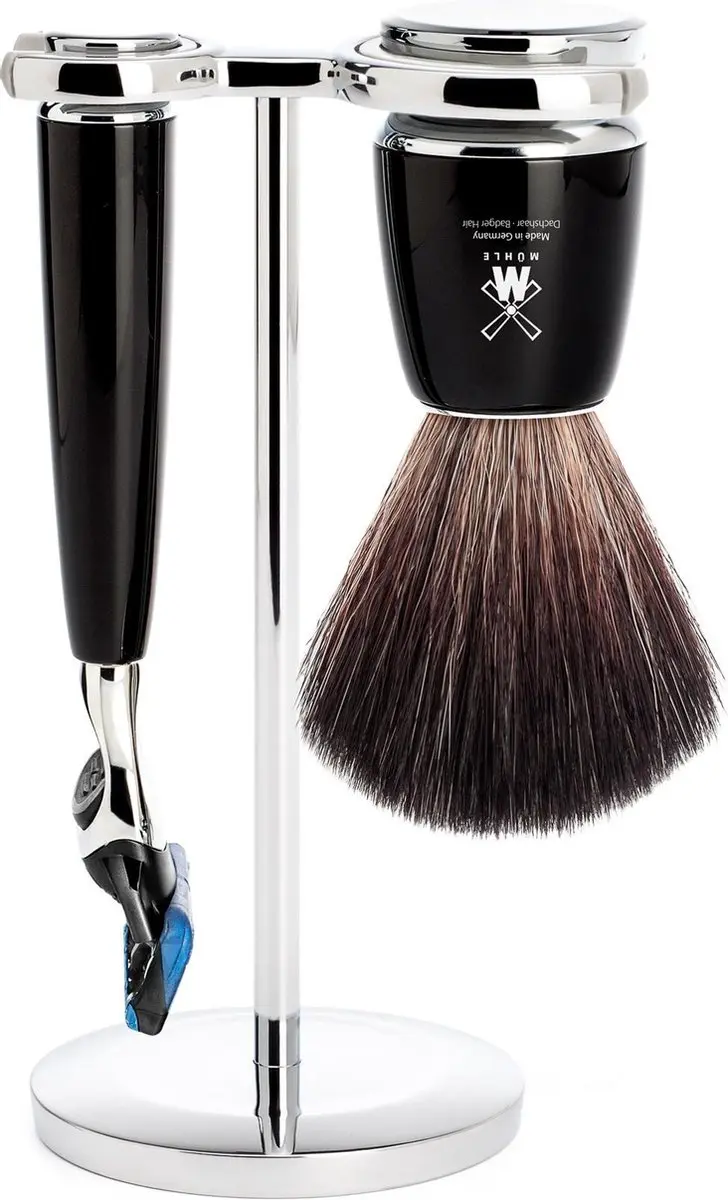 Mühle Scheerset 3-delig Black Fibre Gillette Fusion