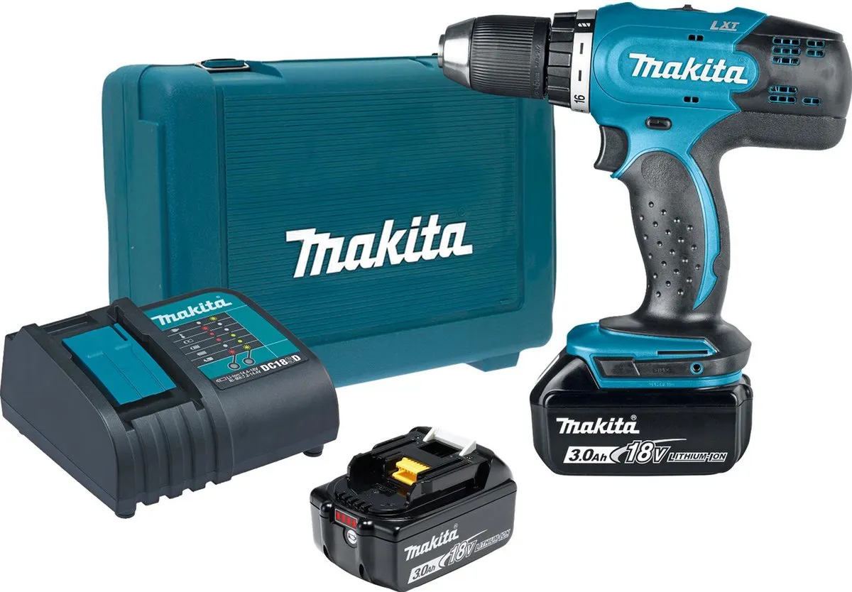 Makita DDF453RFE Schroefboormachine - 2x 3.0Ah Li-ion - 2 snelheden