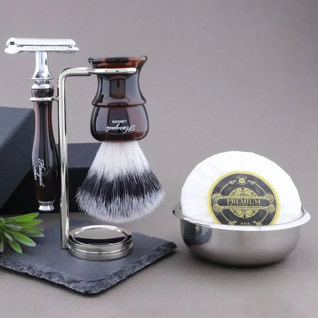 Haryali London Scheerset 5-delig - Rode & zwarte set - afbeelding 6 van 6