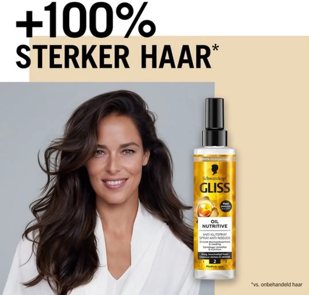 Gliss Kur Anti-Klit Spray 200ml - 3 Stuks
