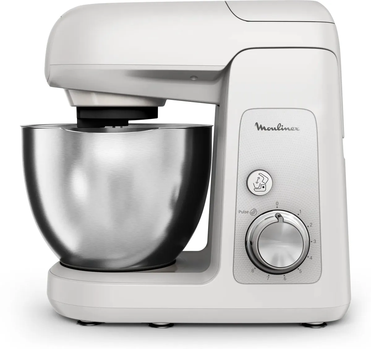 Moulinex Bake Partner QA523B10 Keukenmachine 1100W - 4,6L - Roestvrijstaal/Wit