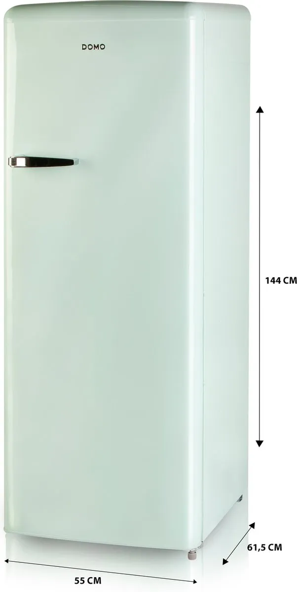 Domo DO91701R Retro Koelkast 218L - Muntgroen