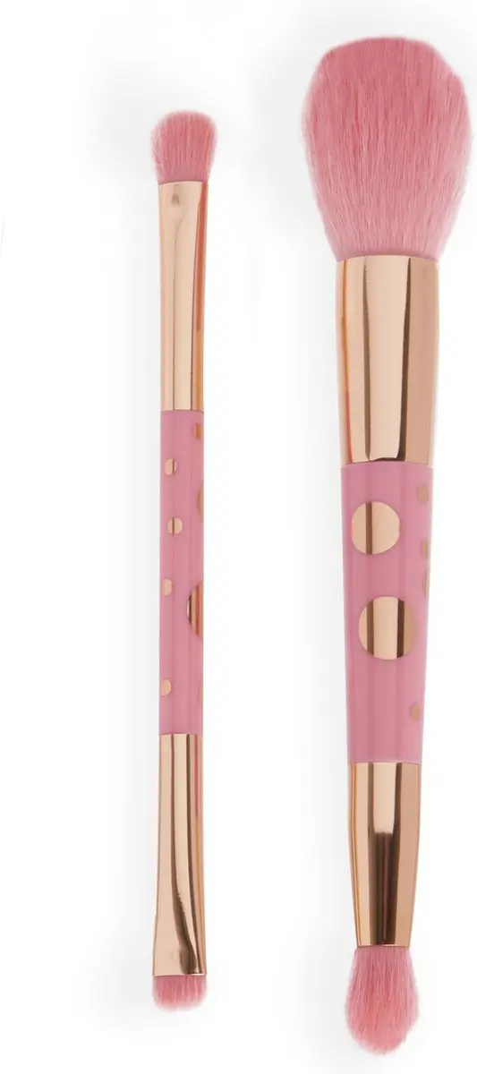 Makeup Revolution x Disney Minnie Mouse Kwastenset - 3 Stuks - Roze & Goud