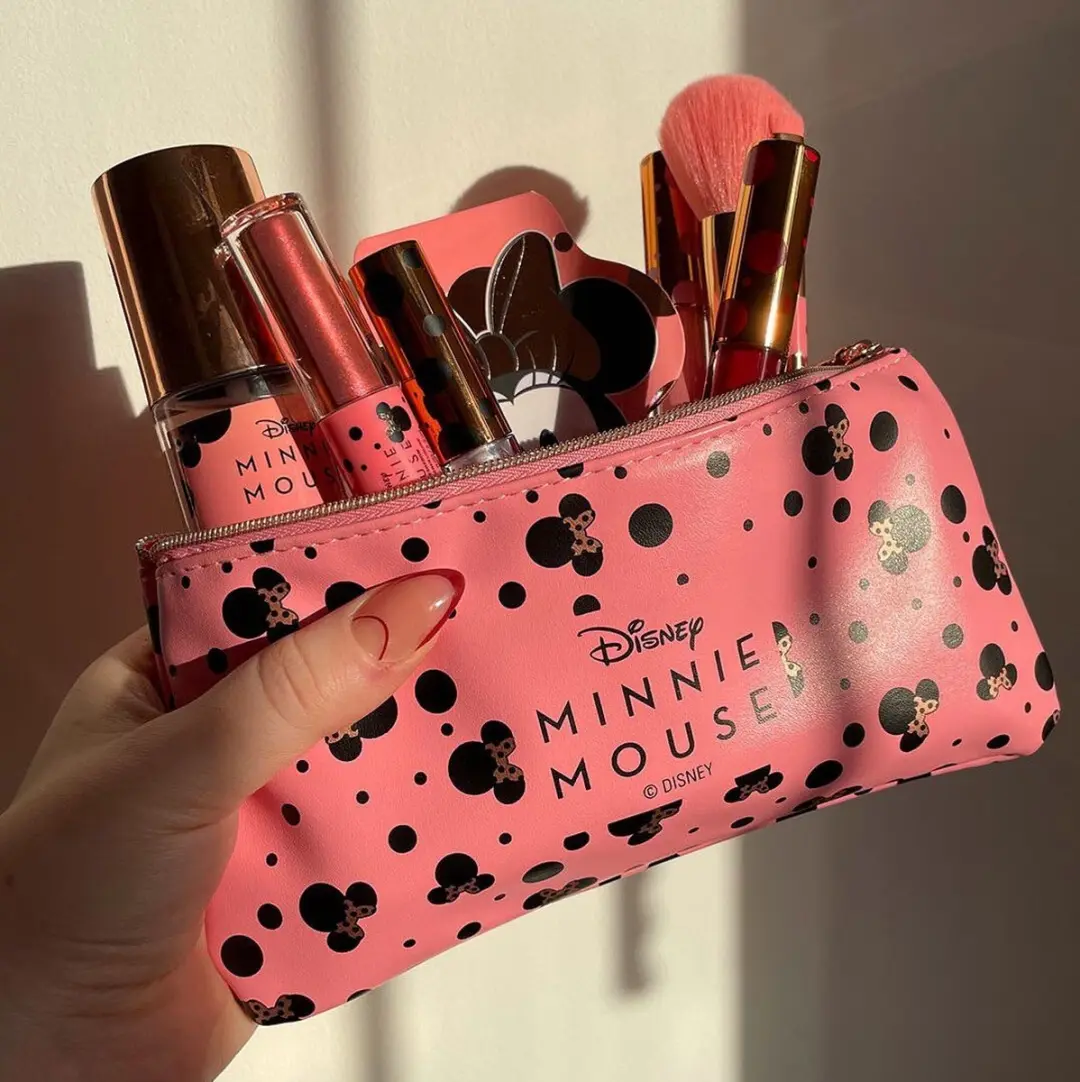Makeup Revolution x Disney Minnie Mouse Kwastenset - 3 Stuks - Roze & Goud