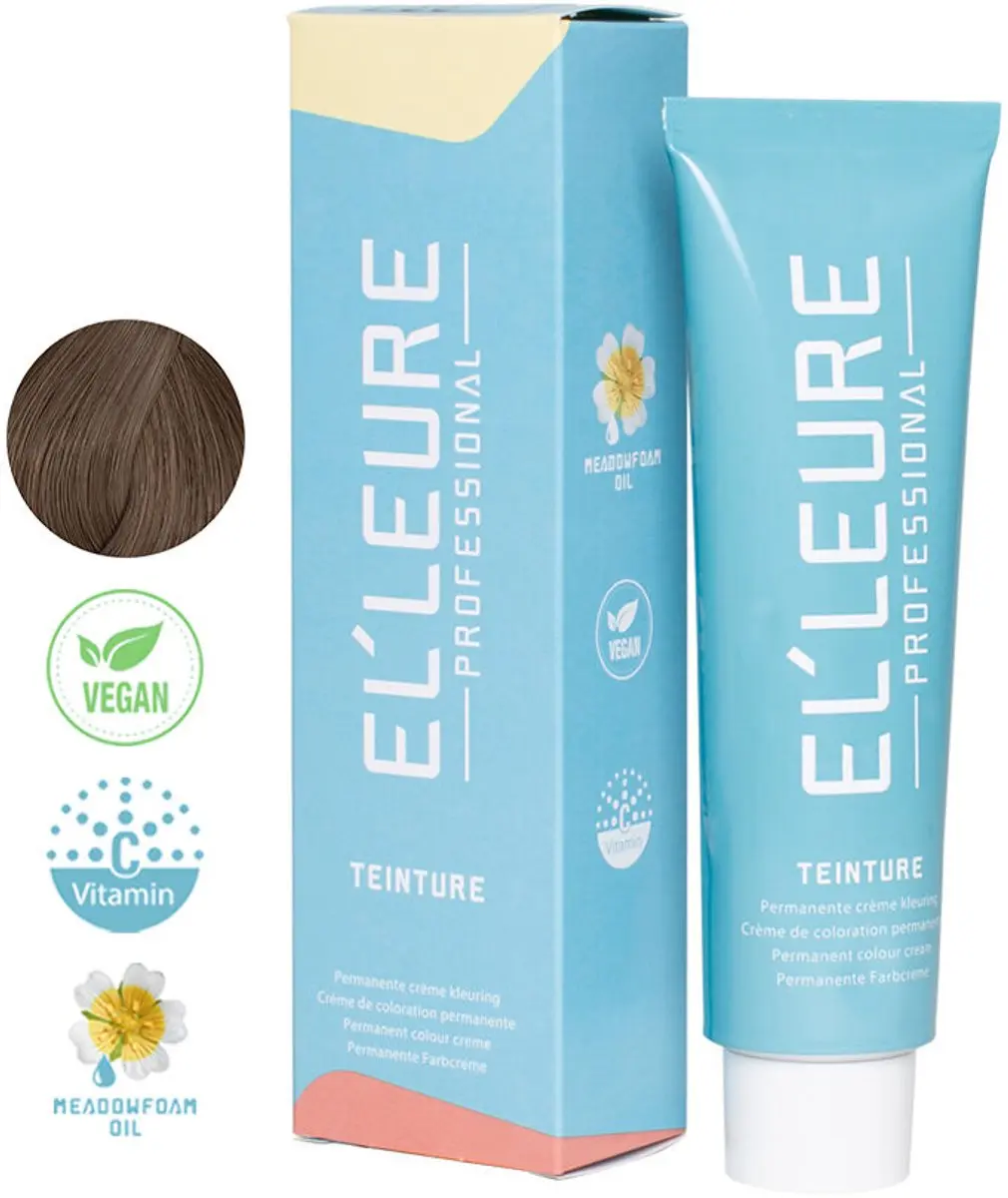 Elleure Haarverf 7.81 Middenblond Chocolade As 100ml