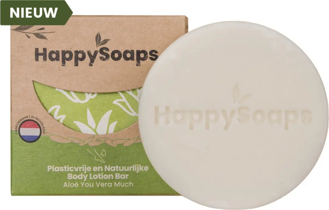 HappySoaps Body Lotion Bar Aloë You Vera Much - 65g