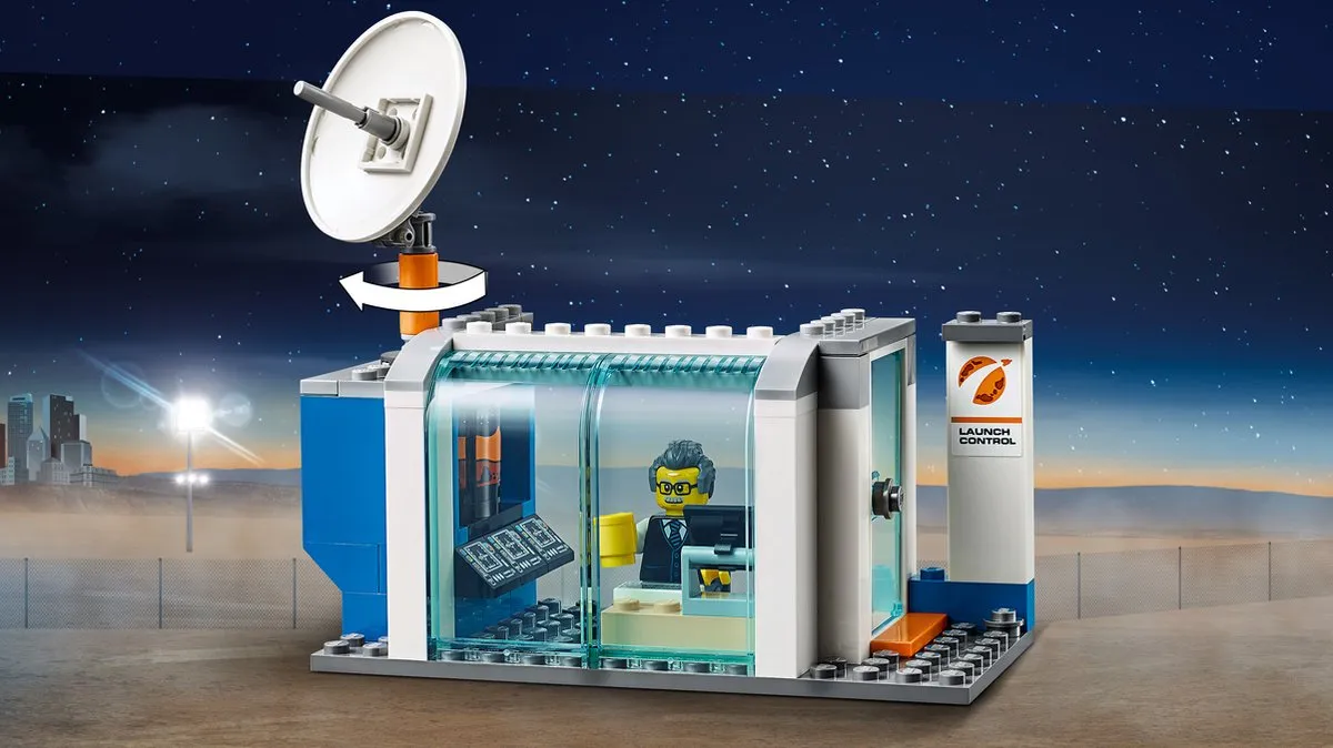 LEGO City Ruimtevaart Raket Bouwen en Transporteren 60229 - 1055 Stukken