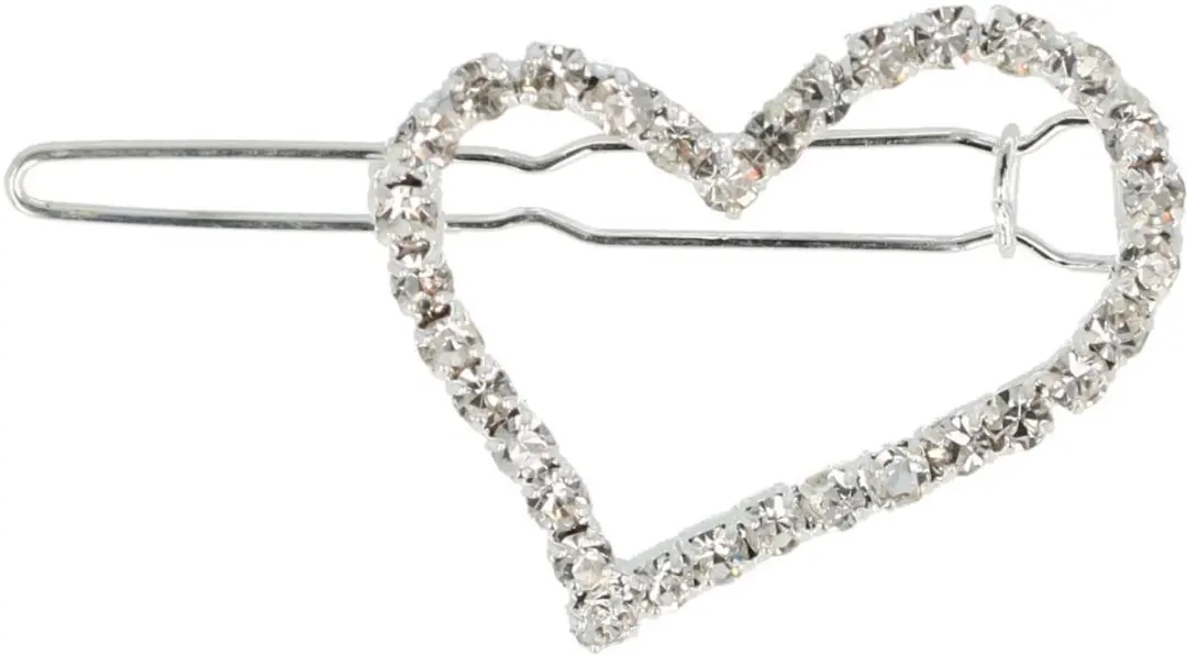 Haarsoires Haarspeld Hartje Strass 3cm