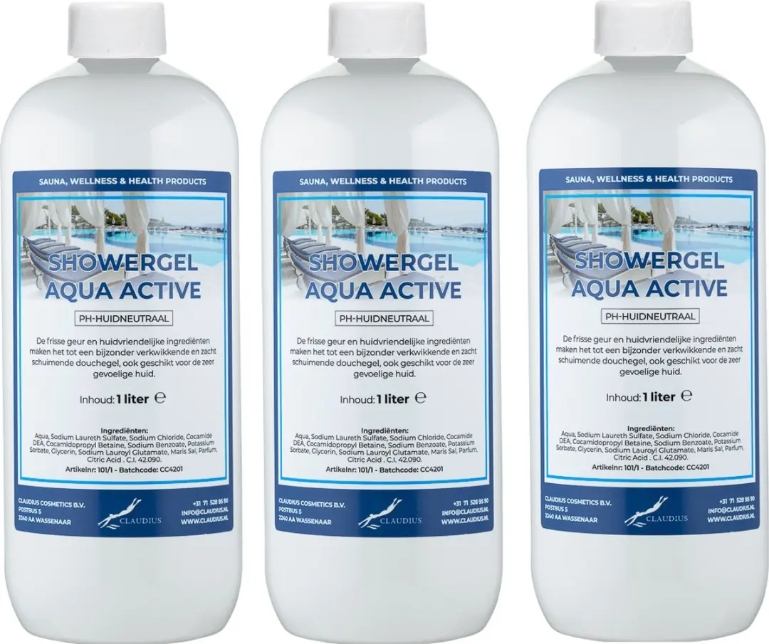 Splashbox Cosmetics Aqua Active Douchegel 3x1L