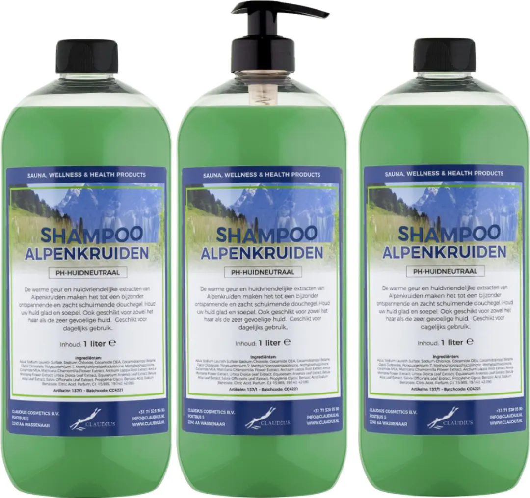 Splashbox Cosmetics Alpenkruiden Shampoo 1L