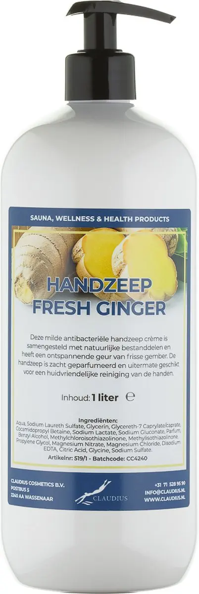 Splashbox Cosmetics Handzeep Fresh Ginger 1L