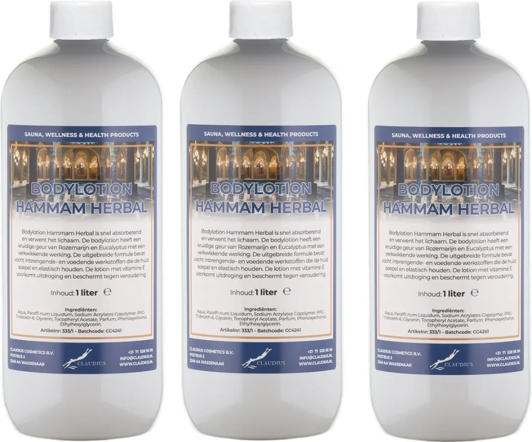 Splashbox Cosmetics Hammam Herbal Bodylotion 3 Liter
