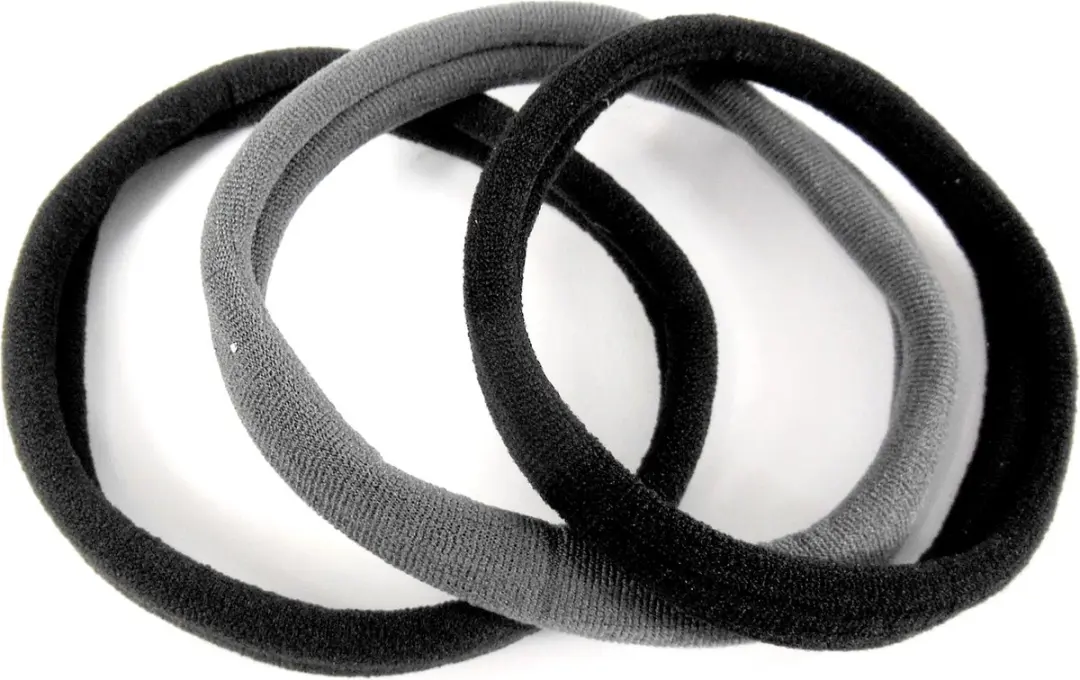 Hairmode Badstof Elastiek Grijs-Zwart