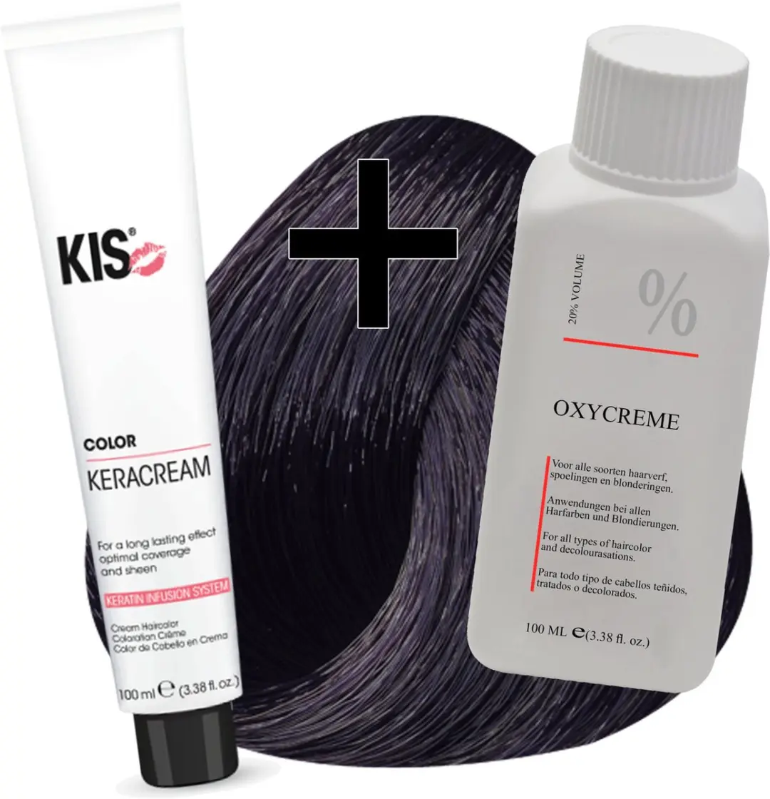 KIS Haarverfset 2C Donker Cassis 100ml