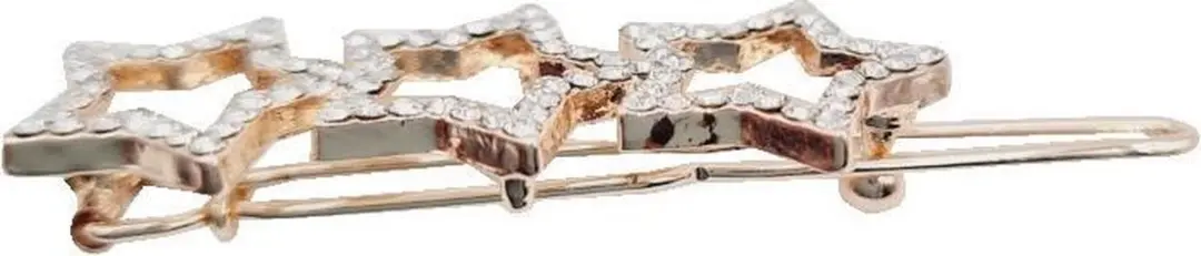 Haarsoires Haarspeld 3,5cm - Sterren met Strass - Goud