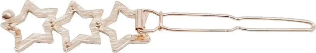Haarsoires Haarspeld 3,5cm - Sterren met Strass - Goud
